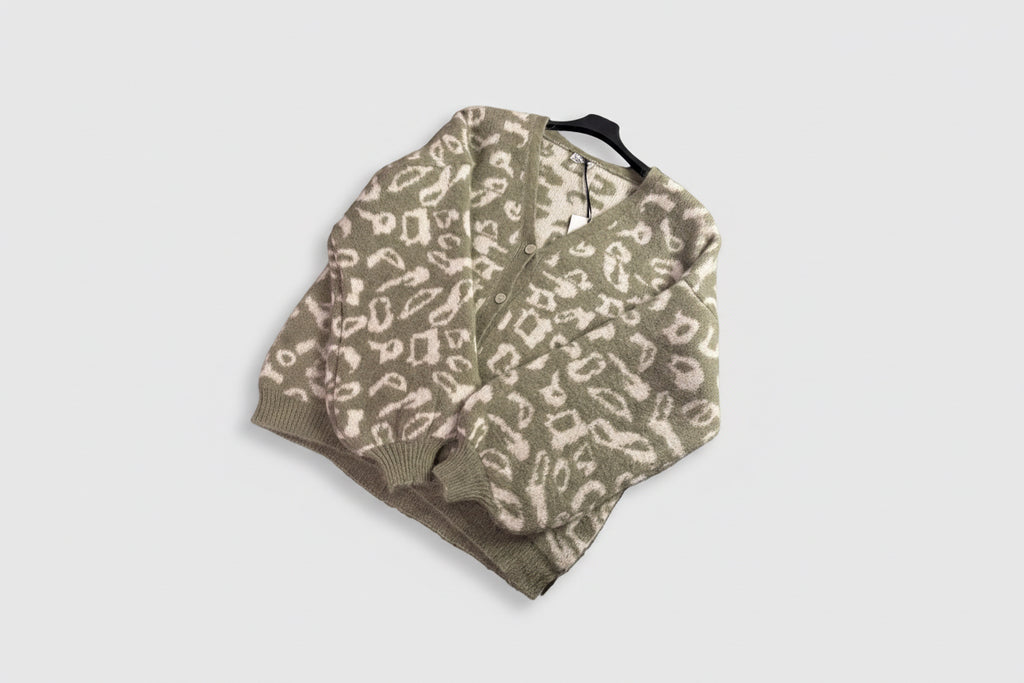 Strickjacke mit Muster – Langarm